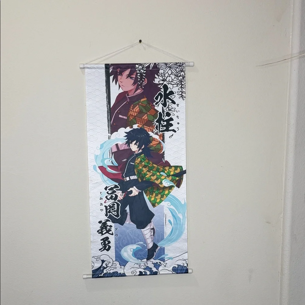 2 Wall Scroll | Demon Slayer: Kimetsu no Yaiba | Tanjiro Kamado Water
